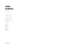 Tablet Screenshot of joshkurpius.com